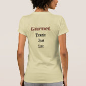Granaat Birthstone - Januari T-shirt (Achterkant)