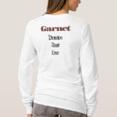 Granaat Birthstone - Januari T-shirt (Achterkant)