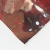 Granaat Birthstone Monogram Gepersonaliseerde naam Fleece Deken (Hoek)