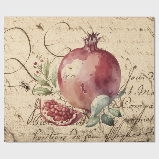 granaat cadeaupapier (Vlak)