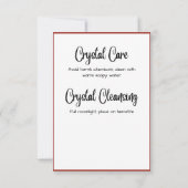 Granaat Crystal Betekenis Kaart (Achterkant)