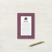 Granaat Crystal Betekenis Sieraden Teken Post-It N Post-it® Notes (Op bureau)