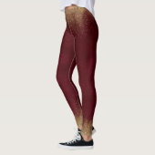 Granaat en Goud Elegant Leggings (Links)