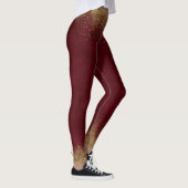 Granaat en Goud Elegant Leggings (Rechts)