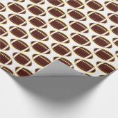 Granaat en gouden Football Cadeaupapier (Hoek)