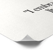 Granaat Gem Crystal Betekenis Kaart Poster (Hoek)