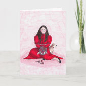 Granaat - januari verjaardag kaart (Voorkant)