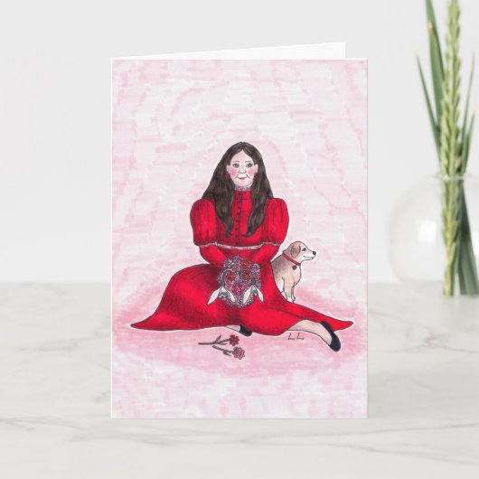 Granaat - januari verjaardag kaart (Voorkant)