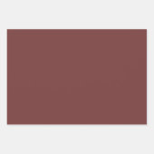 Granaat Stevige Kleur | Klassiek | Elegant Inpakpapier Vel (Voorkant 3)