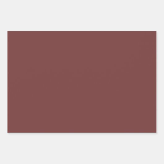 Granaat Stevige Kleur | Klassiek | Elegant Inpakpapier Vel (Voorkant 3)