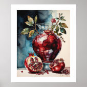 Granaatappel - Afdrukken Poster (Voorkant)