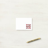 Granaatappel Aquarel Kunst Post-it® Notes (Op bureau)