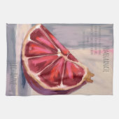 Granaatappel aquarel op gestructureerde achtergron theedoek (Horizontaal)