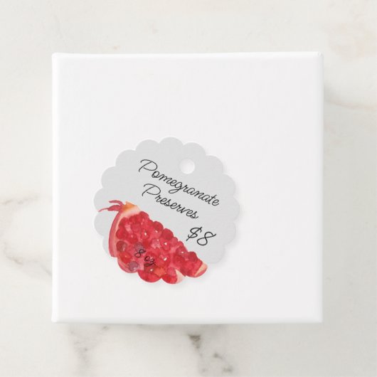 Granaatappel Behoudt Zelfgemaakte Canning Jar Prij Bedankjes Labels (In situ)