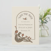  Granaatappel Bewaar de Datumkaart Save The Date (Staand voorkant)