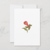  granaatappel bloei illustratie bedankkaart (Achterkant)