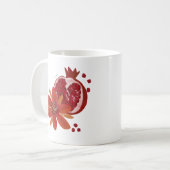Granaatappel Bloem Koffiemok (Voorkant links)