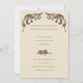 granaatappel booguitnodiging kaart (Achterkant)