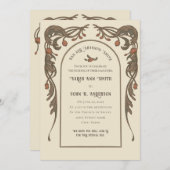 granaatappel booguitnodiging kaart (Voorkant / Achterkant)