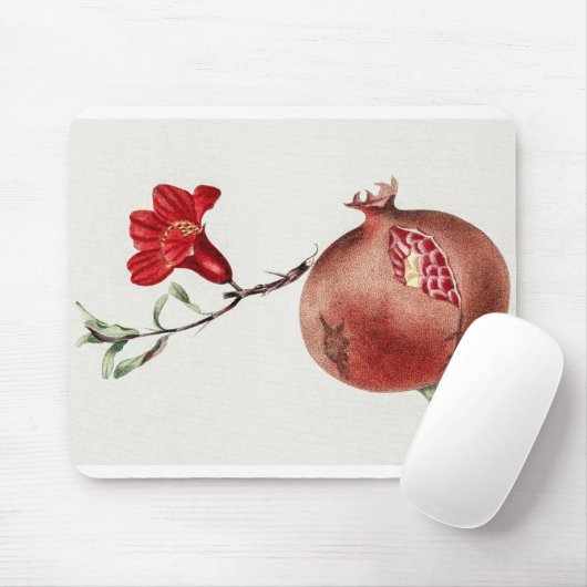  granaatappel botanische illustratie muismat (Met muis)