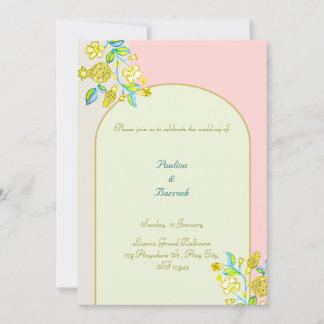 granaatappel bruiloft uitnodiging