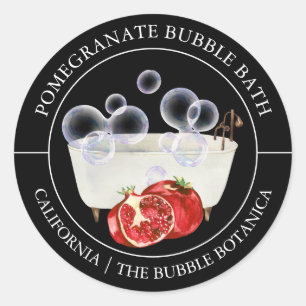 Granaatappel Bubble Bath label