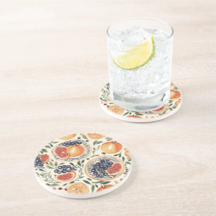 Granaatappel & Citrus Mediterrane zandsteenkust Zandsteen Onderzetter