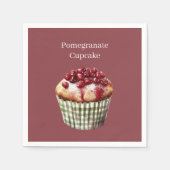 Granaatappel Cupcake Servet (Voorkant)
