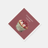 Granaatappel Cupcake Servet (Hoek)