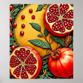 Granaatappel Elegance Art Print (Voorkant)