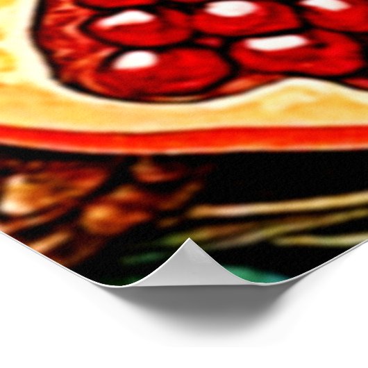 Granaatappel Elegance Art Print (Hoek)