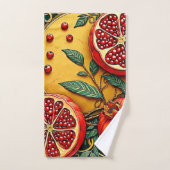 Granaatappel Elegance Art Print Bad Handdoek (Handdoek)