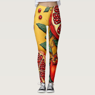 Granaatappel Elegance Art Print Leggings