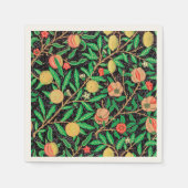 Granaatappel en bloemen op takken servet (Voorkant)