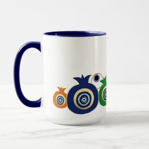 Granaatappel en boze oog mok