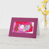 Granaatappel en de kaart van de Groet/van de Nota (Gele Bloem)