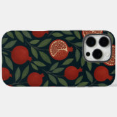 Granaatappel en gebladerte patroon Case-Mate iPhone case (Achterkant (horizontaal))