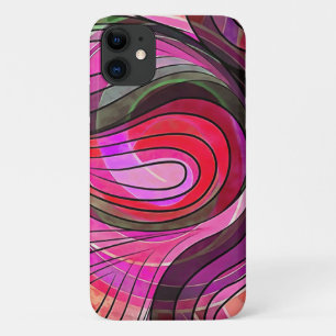 Granaatappel en graniet Doodle met zwarte lijnen Case-Mate iPhone Case