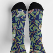 Granaatappel en kleine vogel, William Morris Sokken (Top)