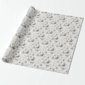 Granaatappel en Middellandse-Zeemot Cadeaupapier (Uitgerold)