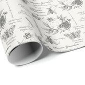 Granaatappel en Middellandse-Zeemot Cadeaupapier (Rol Hoek)