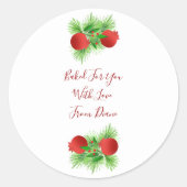 Granaatappel en Pine Labels (Voorkant)