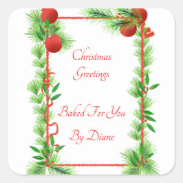 Granaatappel en Pine Labels