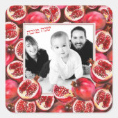 Granaatappel familie foto Rosh Hashanah Stickers (Voorkant)