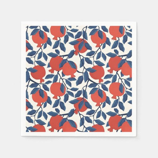 Granaatappel feestelijk servet (Voorkant)