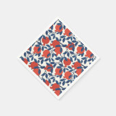 Granaatappel feestelijk servet (Hoek)