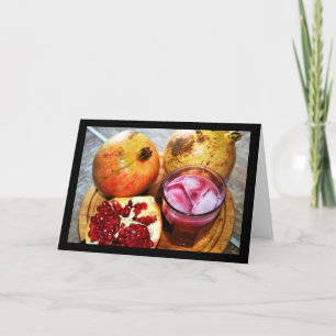 Granaatappel Fruit en Sap Kaart