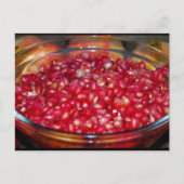 Granaatappel Fruit in Kom Briefkaart (Voorkant)