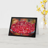 Granaatappel Fruit in Kom Kaart (Gele Bloem)