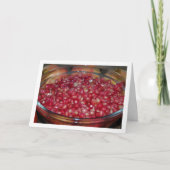 Granaatappel Fruit in Kom Portret Kaart (Voorkant)